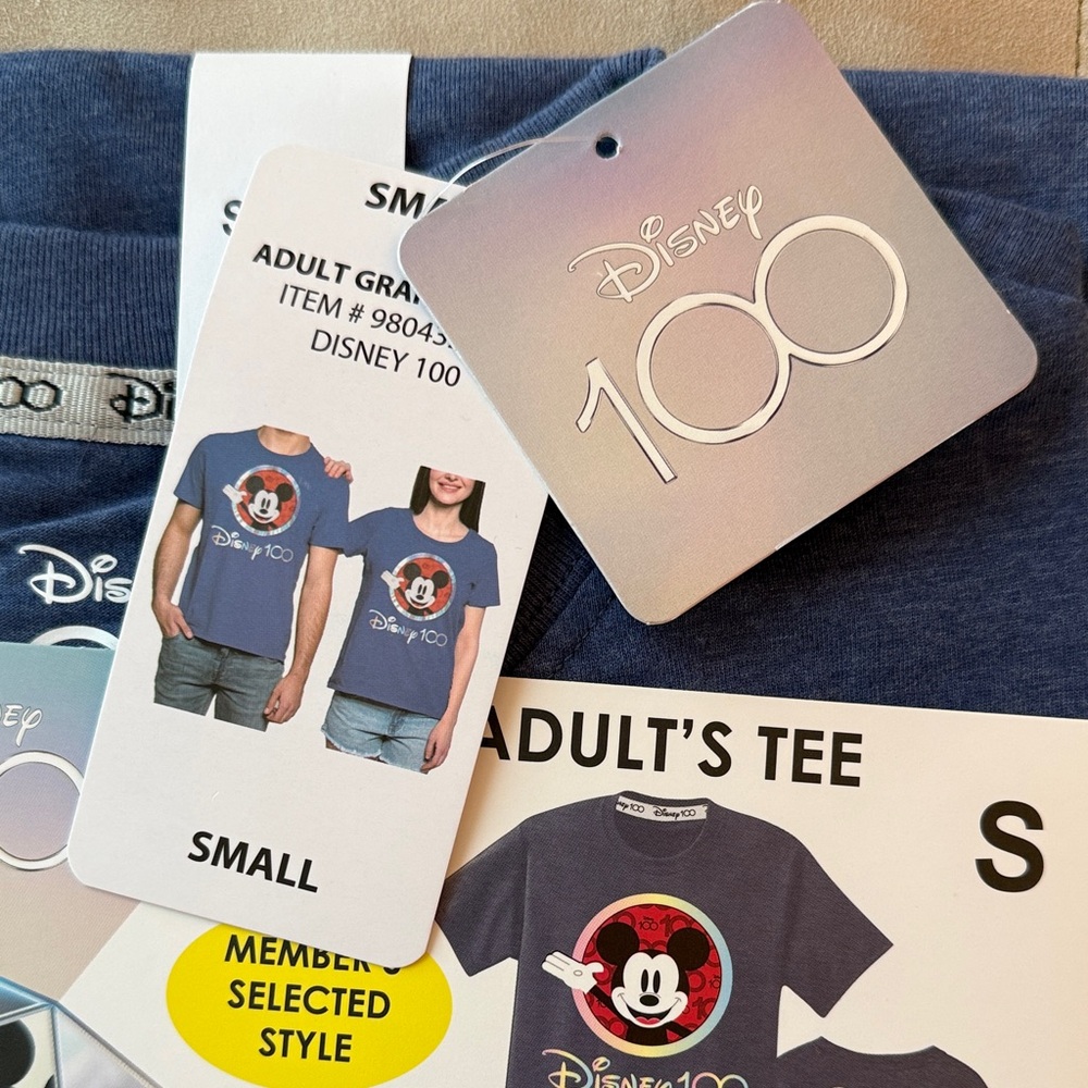 Disney 100 Mickey Mouse Navy Tee - Picture 2 of 3